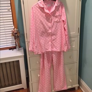 Pretty in pink fleece pjs
